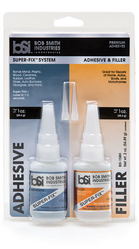 Adhesive and dry powder super glue gap filler - super thin instant glue - adhesive and welding powder system - BSI Adhesives